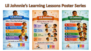 Lil Johnnie Learning Lessons Wall Posters (Set of 3)